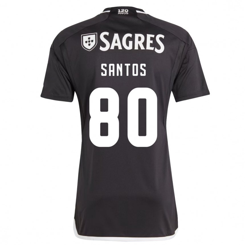 Mujer Fútbol Camiseta Pedro Santos #80 Negro 2ª Equipación 2023/24 México