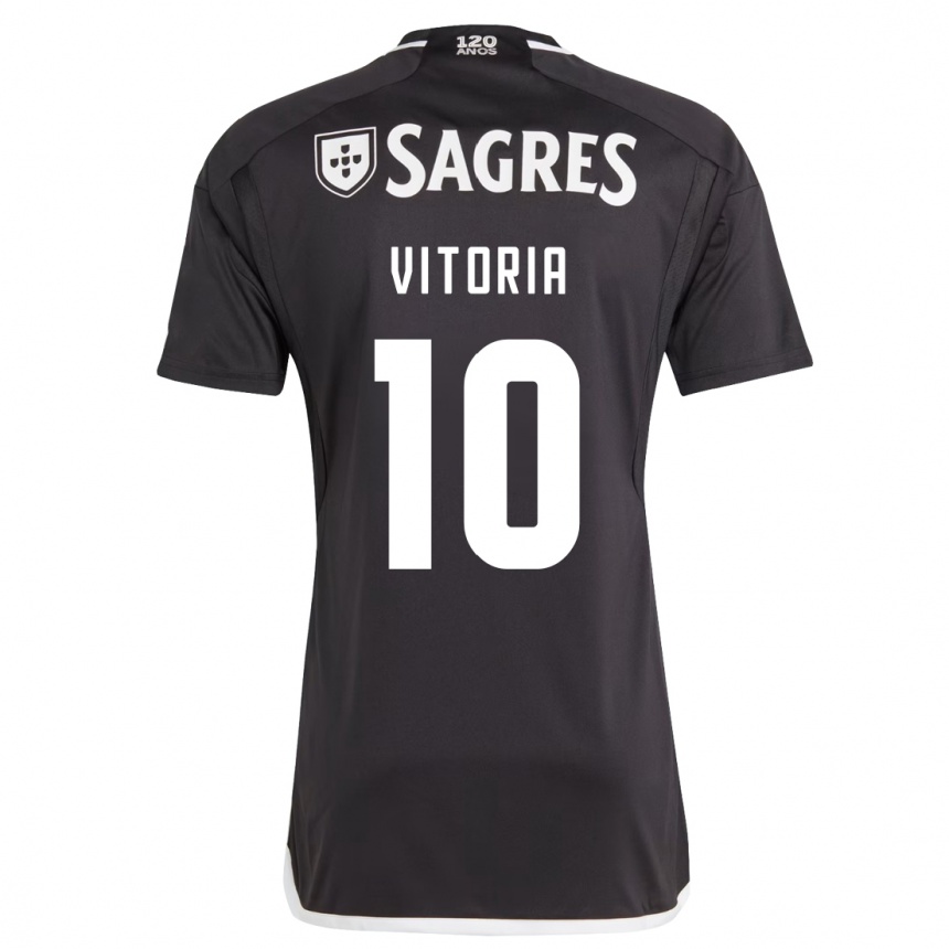 Mujer Fútbol Camiseta Ana Vitoria #10 Negro 2ª Equipación 2023/24 México