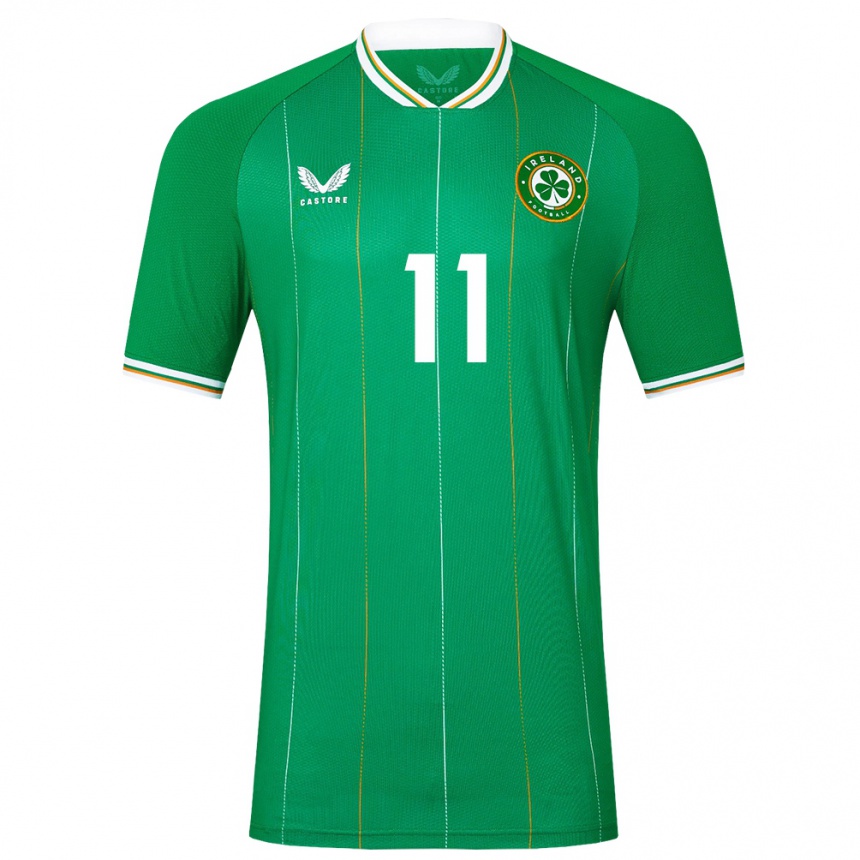 Niño Fútbol Camiseta Irlanda Ollie O'neill #11 Verde 1ª Equipación 24-26 México