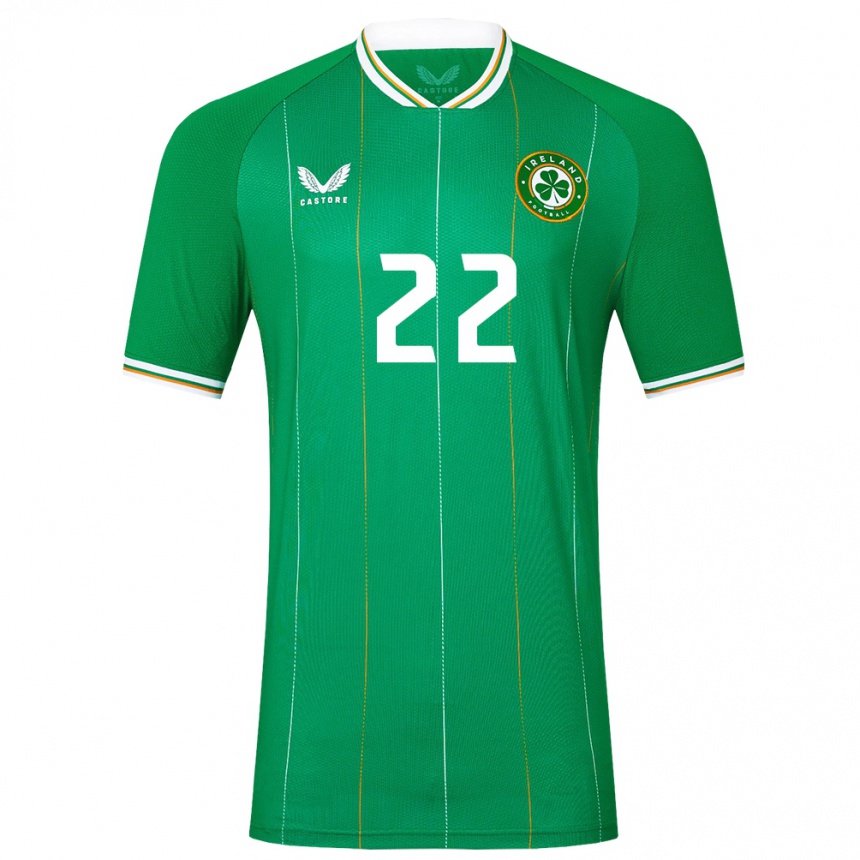 Niño Fútbol Camiseta Irlanda Stephen Mohan #22 Verde 1ª Equipación 24-26 México