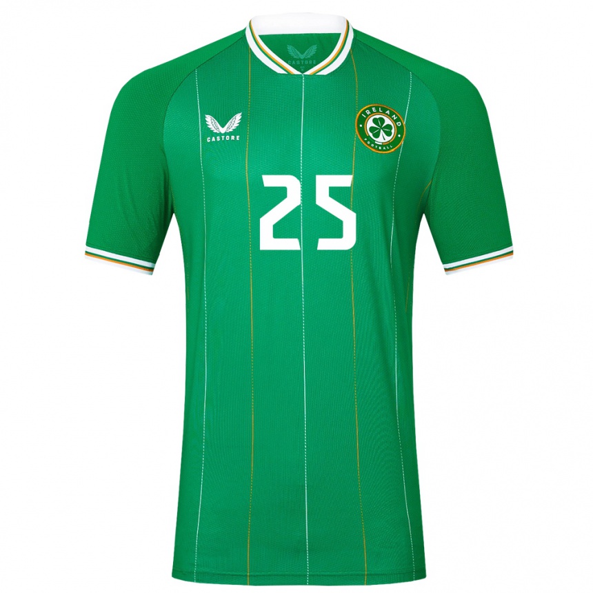 Niño Fútbol Camiseta Irlanda Claire O'riordan #25 Verde 1ª Equipación 24-26 México