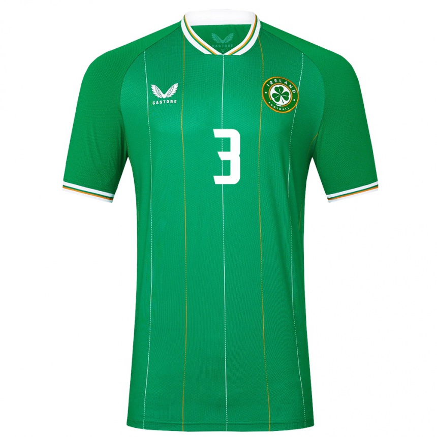 Niño Fútbol Camiseta Irlanda Tayo Adaramola #3 Verde 1ª Equipación 24-26 México