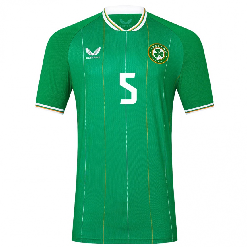 Niño Fútbol Camiseta Irlanda Sean Mchale #5 Verde 1ª Equipación 24-26 México