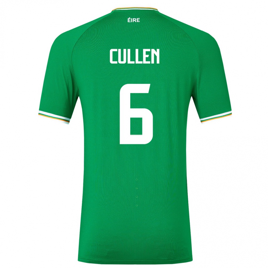 Niño Fútbol Camiseta Irlanda Josh Cullen #6 Verde 1ª Equipación 24-26 México