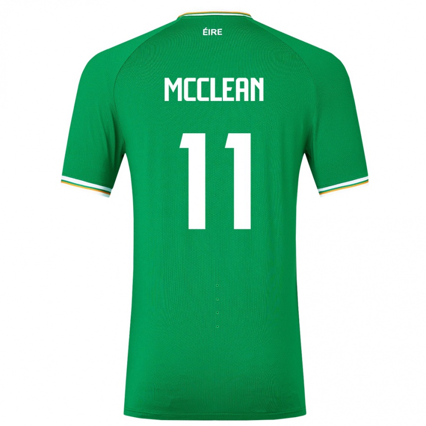 Niño Fútbol Camiseta Irlanda James Mcclean #11 Verde 1ª Equipación 24-26 México