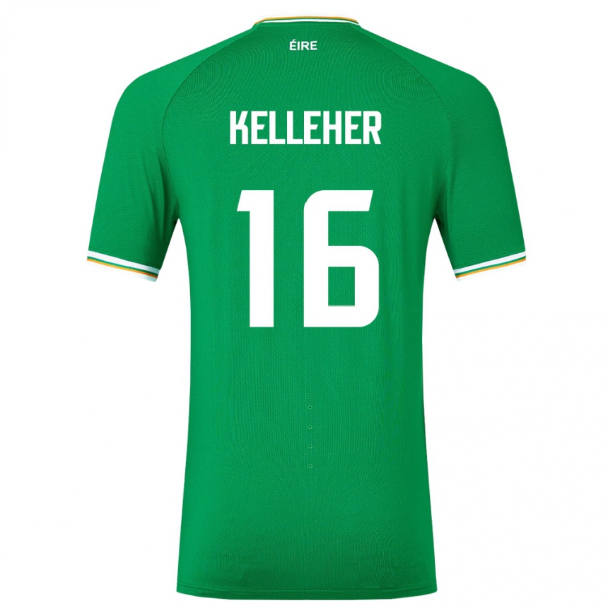 Niño Fútbol Camiseta Irlanda Caoimhín Kelleher #16 Verde 1ª Equipación 24-26 México