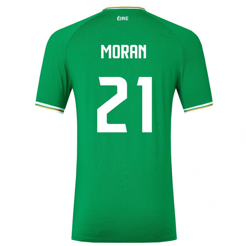 Niño Fútbol Camiseta Irlanda Andy Moran #21 Verde 1ª Equipación 24-26 México