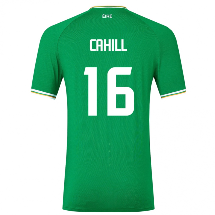 Niño Fútbol Camiseta Irlanda Killian Cahill #16 Verde 1ª Equipación 24-26 México