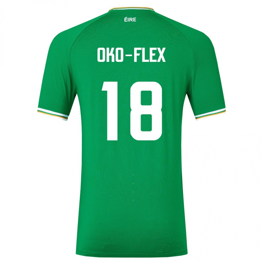 Niño Fútbol Camiseta Irlanda Armstrong Oko-Flex #18 Verde 1ª Equipación 24-26 México