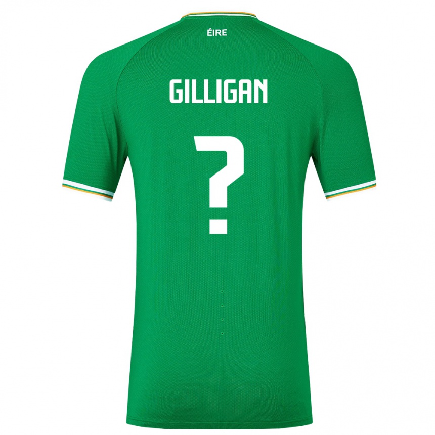 Niño Fútbol Camiseta Irlanda Ciaran Gilligan #0 Verde 1ª Equipación 24-26 México