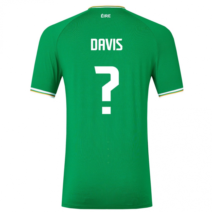 Niño Fútbol Camiseta Irlanda Warren Davis #0 Verde 1ª Equipación 24-26 México