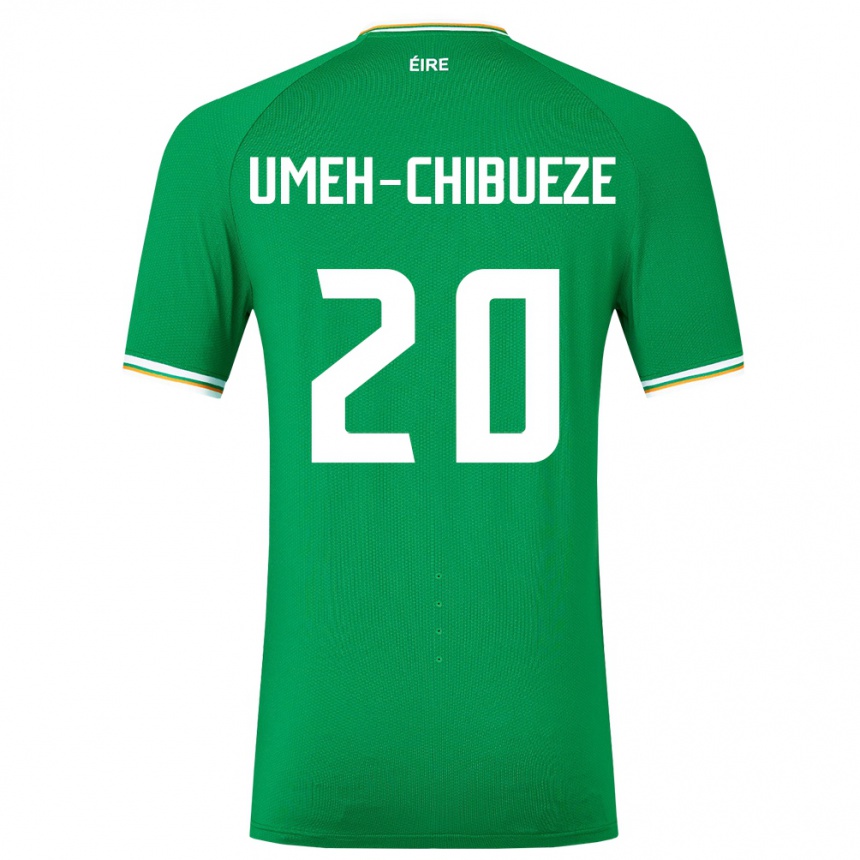 Niño Fútbol Camiseta Irlanda Franco Umeh-Chibueze #20 Verde 1ª Equipación 24-26 México