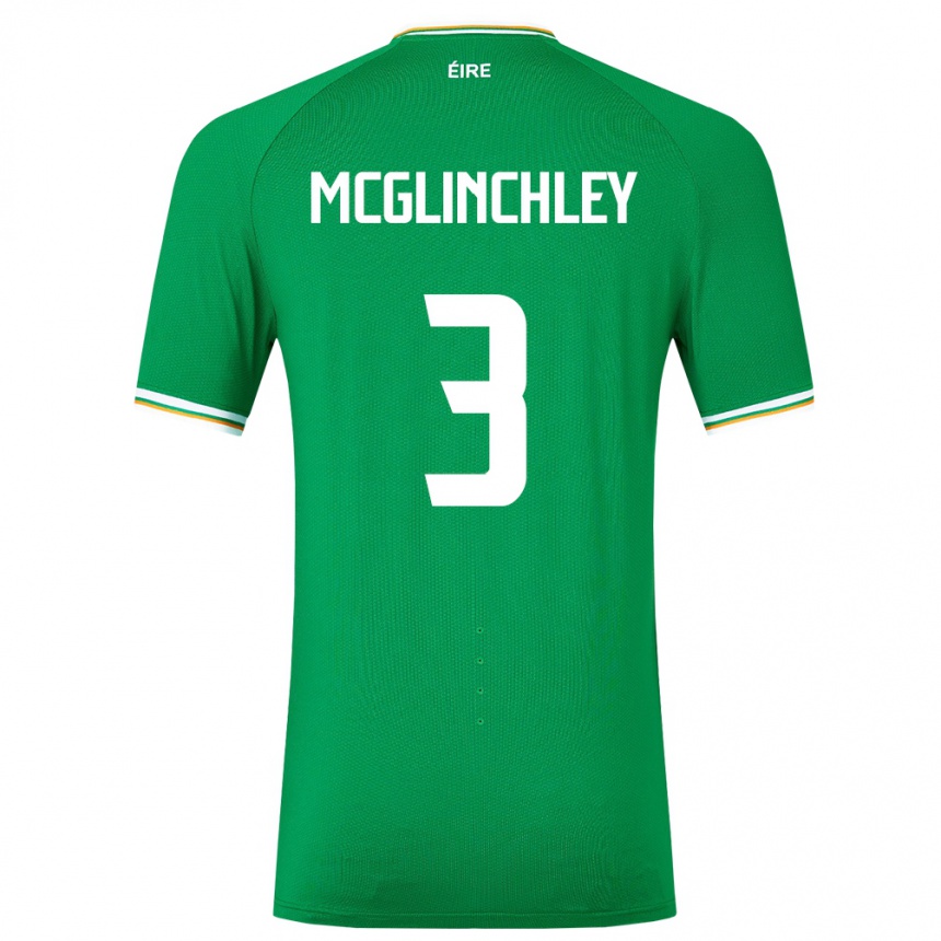 Niño Fútbol Camiseta Irlanda Harry Mcglinchley #3 Verde 1ª Equipación 24-26 México