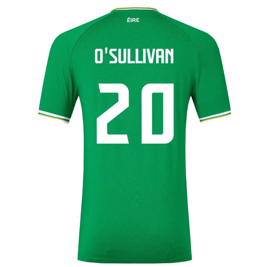 Niño Fútbol Camiseta Irlanda Cathal O'sullivan #20 Verde 1ª Equipación 24-26 México