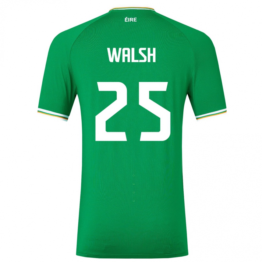 Niño Fútbol Camiseta Irlanda Megan Walsh #25 Verde 1ª Equipación 24-26 México