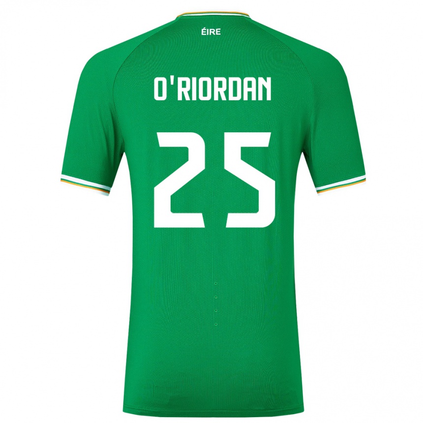 Niño Fútbol Camiseta Irlanda Claire O'riordan #25 Verde 1ª Equipación 24-26 México