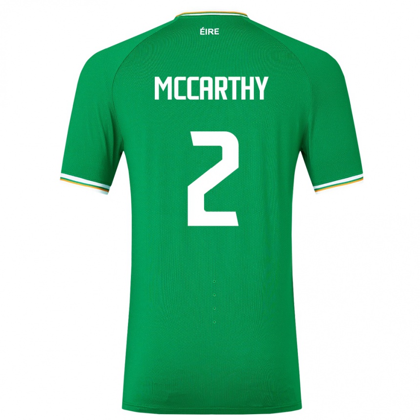 Niño Fútbol Camiseta Irlanda Savannah Mccarthy #2 Verde 1ª Equipación 24-26 México