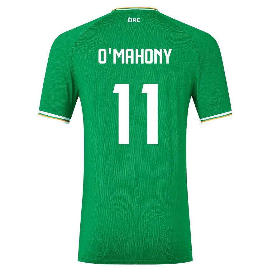 Niño Fútbol Camiseta Irlanda Éabha O'mahony #11 Verde 1ª Equipación 24-26 México