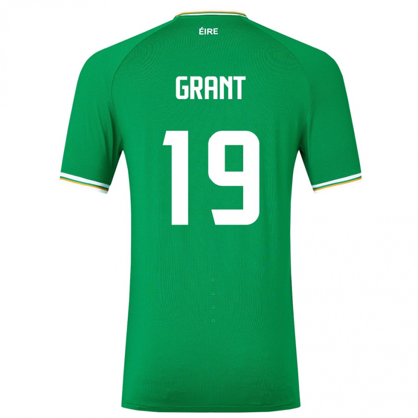 Niño Fútbol Camiseta Irlanda Ciara Grant #19 Verde 1ª Equipación 24-26 México