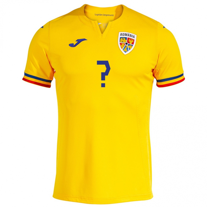 Niño Fútbol Camiseta Rumania Jayden Rus #0 Amarillo 1ª Equipación 24-26 México