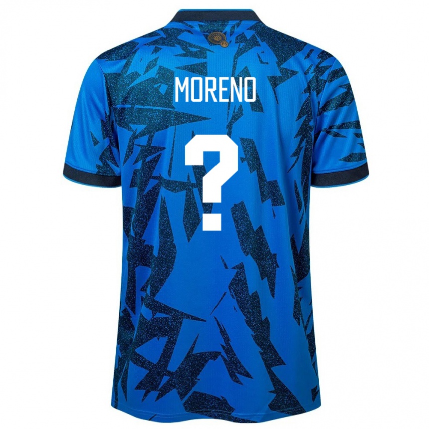 Niño Fútbol Camiseta El Salvador Amando Moreno #0 Azul 1ª Equipación 24-26 México