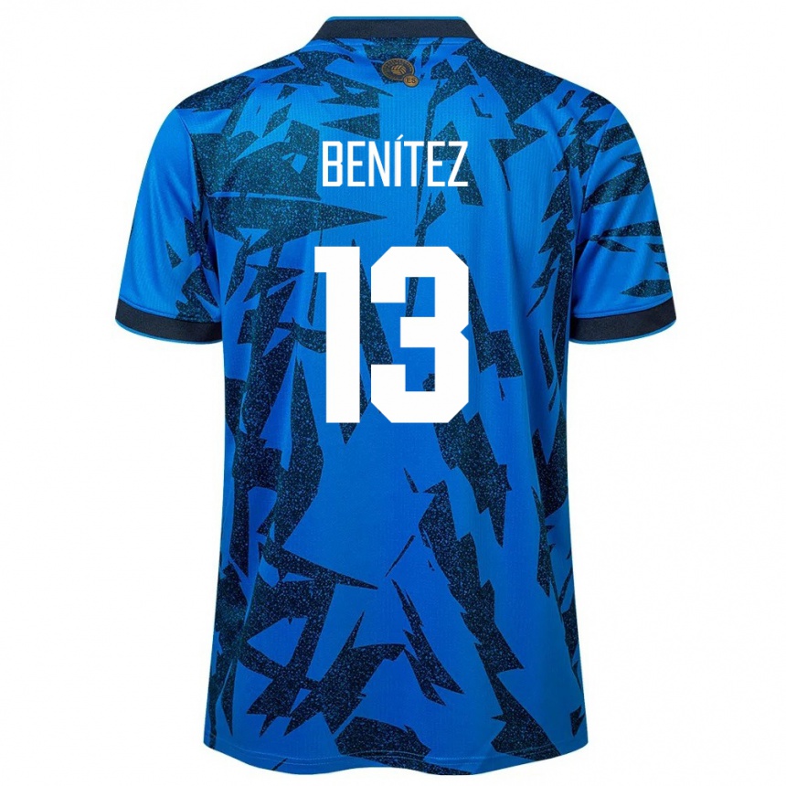 Niño Fútbol Camiseta El Salvador Tereso Benítez #13 Azul 1ª Equipación 24-26 México