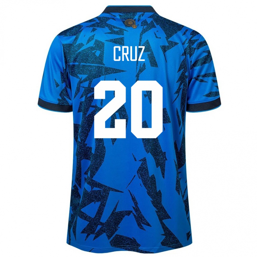 Niño Fútbol Camiseta El Salvador Jorge Cruz #20 Azul 1ª Equipación 24-26 México