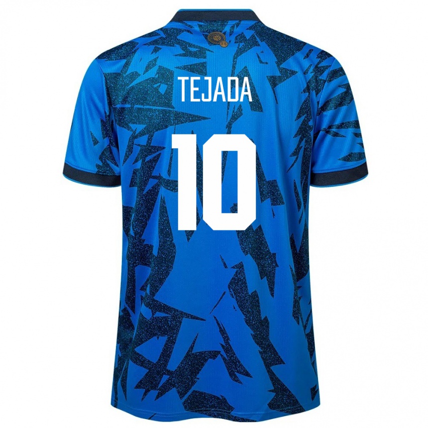 Niño Fútbol Camiseta El Salvador Rafael Tejada #10 Azul 1ª Equipación 24-26 México