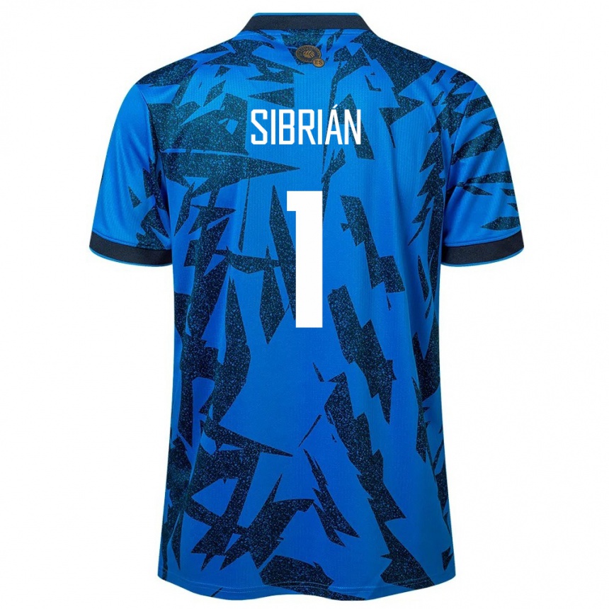 Niño Fútbol Camiseta El Salvador Sergio Sibrián #1 Azul 1ª Equipación 24-26 México