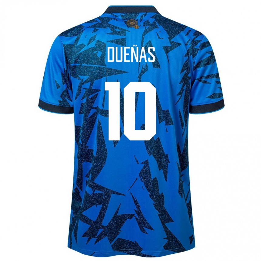 Niño Fútbol Camiseta El Salvador Enrico Dueñas #10 Azul 1ª Equipación 24-26 México