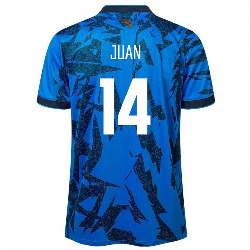 Niño Fútbol Camiseta El Salvador Juan Sánchez #14 Azul 1ª Equipación 24-26 México