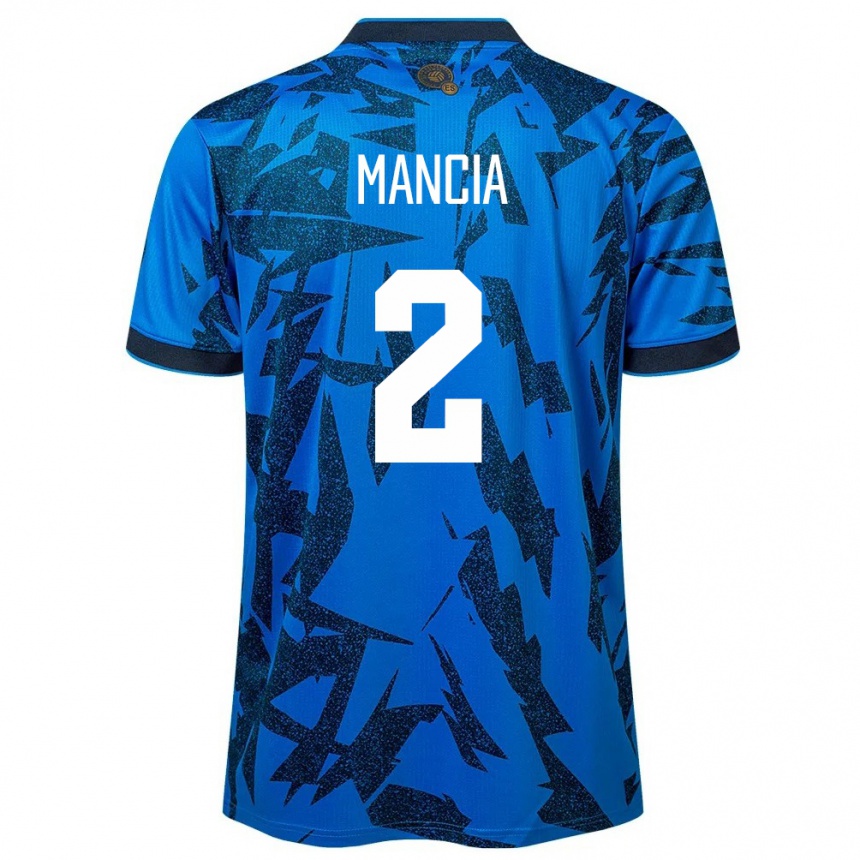 Niño Fútbol Camiseta El Salvador Steven Mancia #2 Azul 1ª Equipación 24-26 México