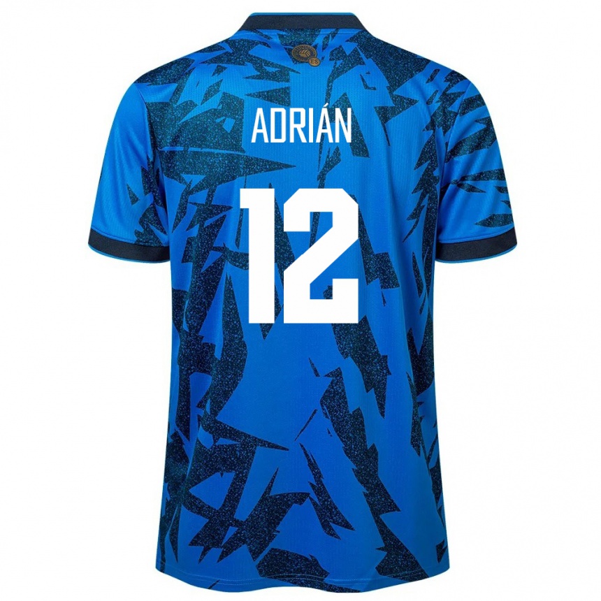 Niño Fútbol Camiseta El Salvador Adrián Aguilar #12 Azul 1ª Equipación 24-26 México