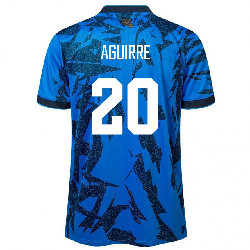 Niño Fútbol Camiseta El Salvador Jonathan Aguirre #20 Azul 1ª Equipación 24-26 México