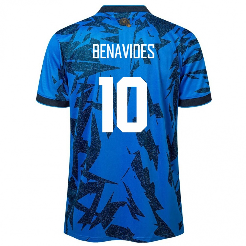 Niño Fútbol Camiseta El Salvador Matthew Benavides #10 Azul 1ª Equipación 24-26 México