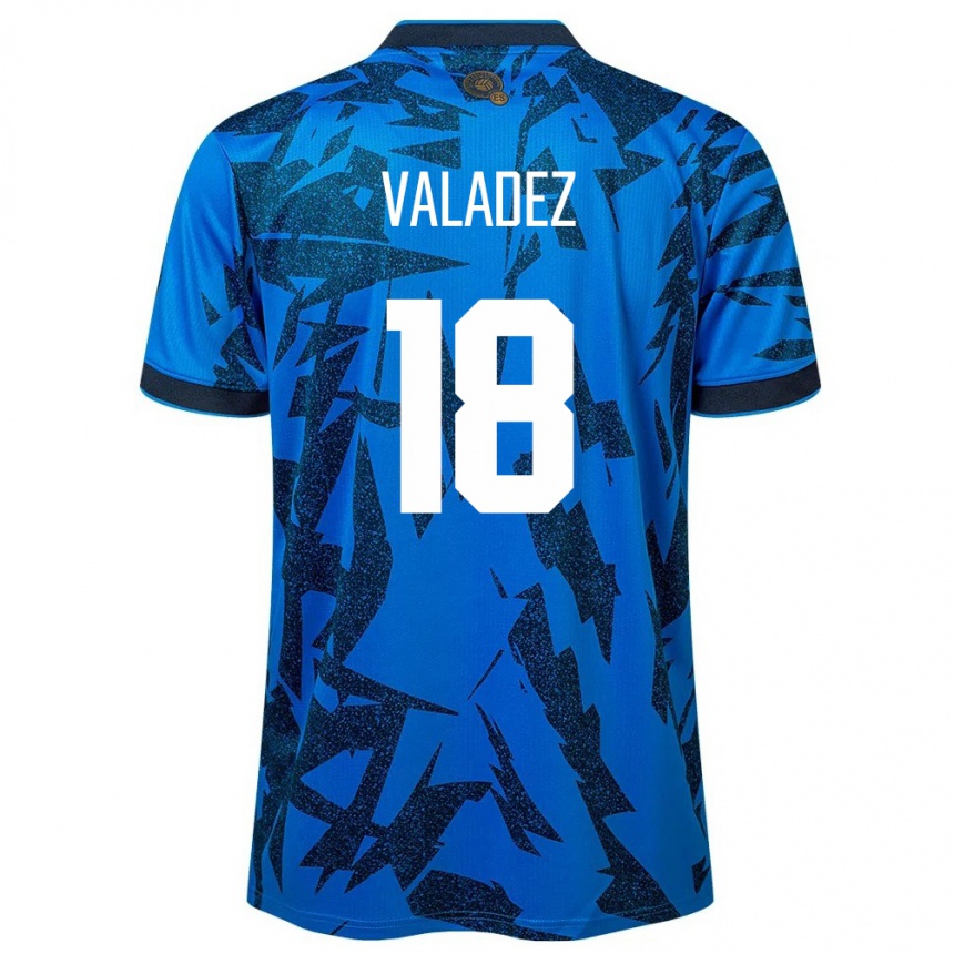 Niño Fútbol Camiseta El Salvador Samantha Valadez #18 Azul 1ª Equipación 24-26 México