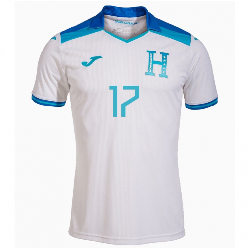 Niño Fútbol Camiseta Honduras Axel Maldonado #17 Blanco 1ª Equipación 24-26 México