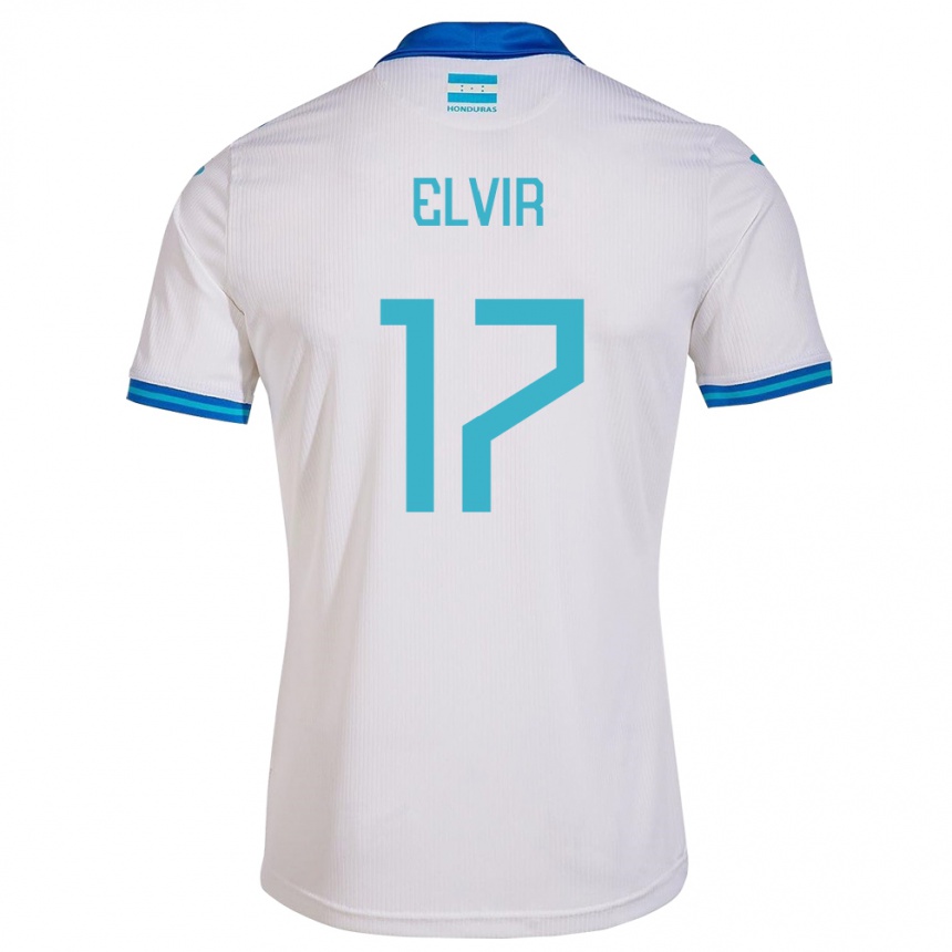 Niño Fútbol Camiseta Honduras Samuel Elvir #17 Blanco 1ª Equipación 24-26 México