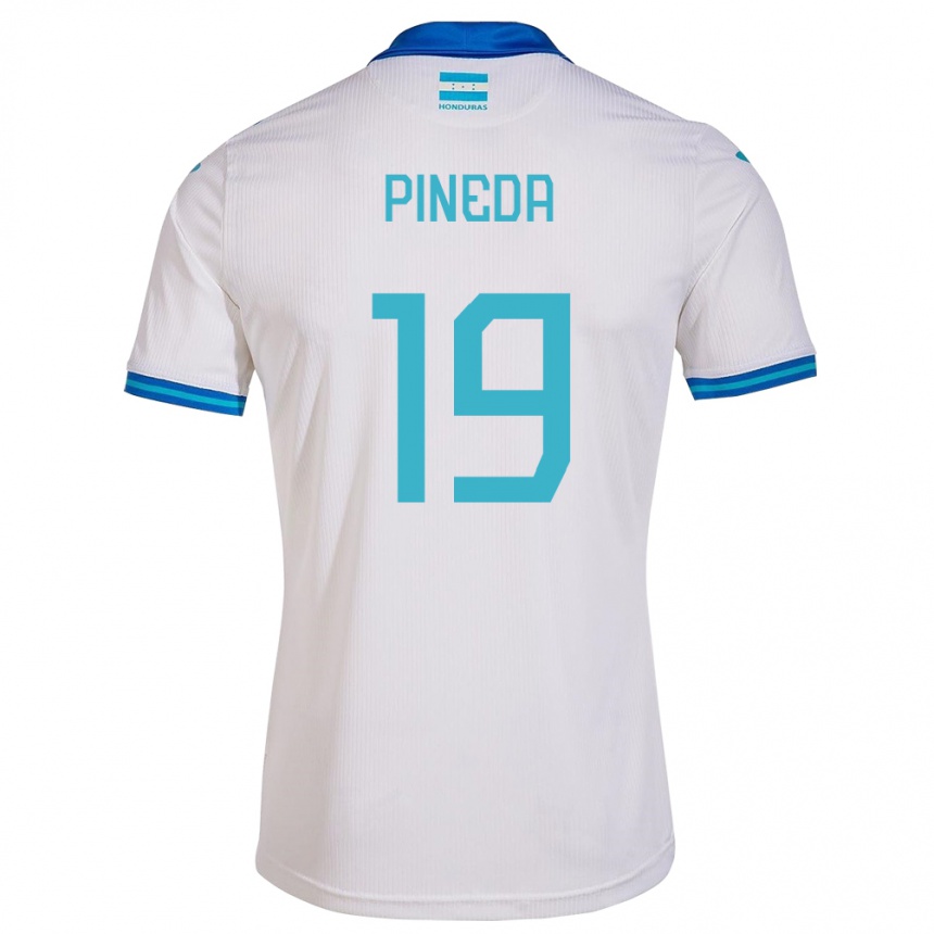 Niño Fútbol Camiseta Honduras Carlos Pineda #19 Blanco 1ª Equipación 24-26 México