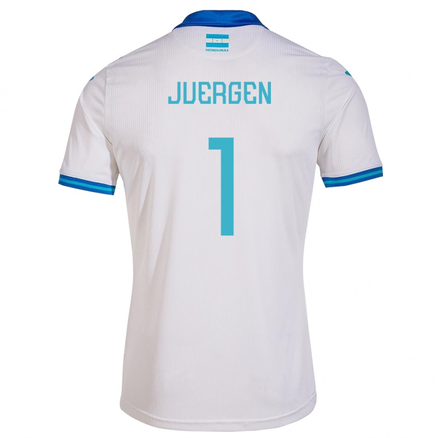 Niño Fútbol Camiseta Honduras Juergen García #1 Blanco 1ª Equipación 24-26 México