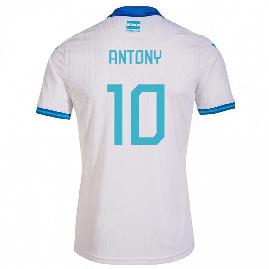 Niño Fútbol Camiseta Honduras Antony García #10 Blanco 1ª Equipación 24-26 México