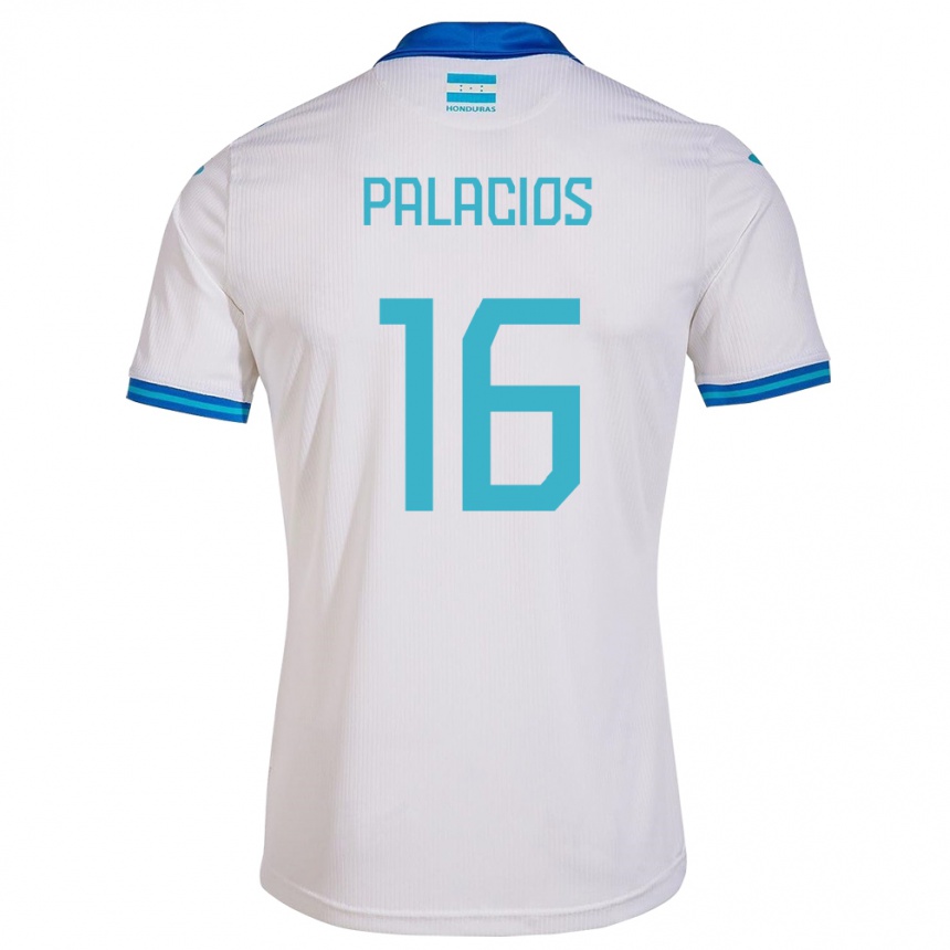 Niño Fútbol Camiseta Honduras Danilo Palacios #16 Blanco 1ª Equipación 24-26 México