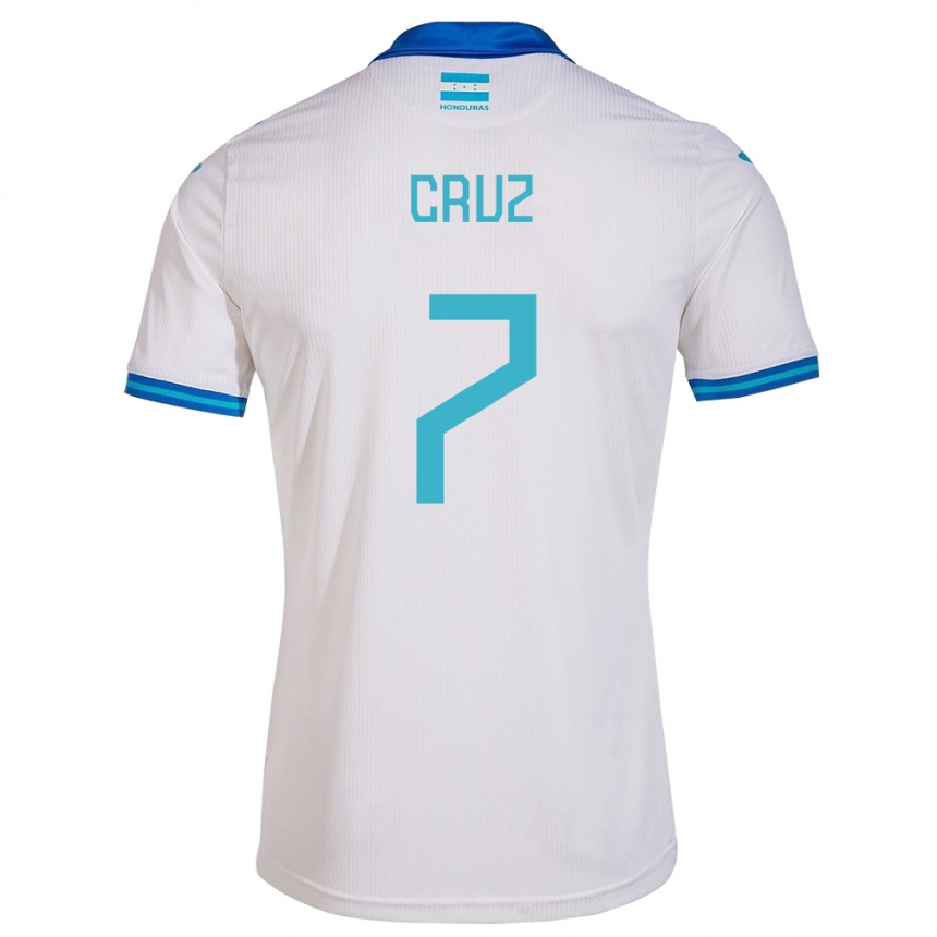 Niño Fútbol Camiseta Honduras Nixon Cruz #7 Blanco 1ª Equipación 24-26 México