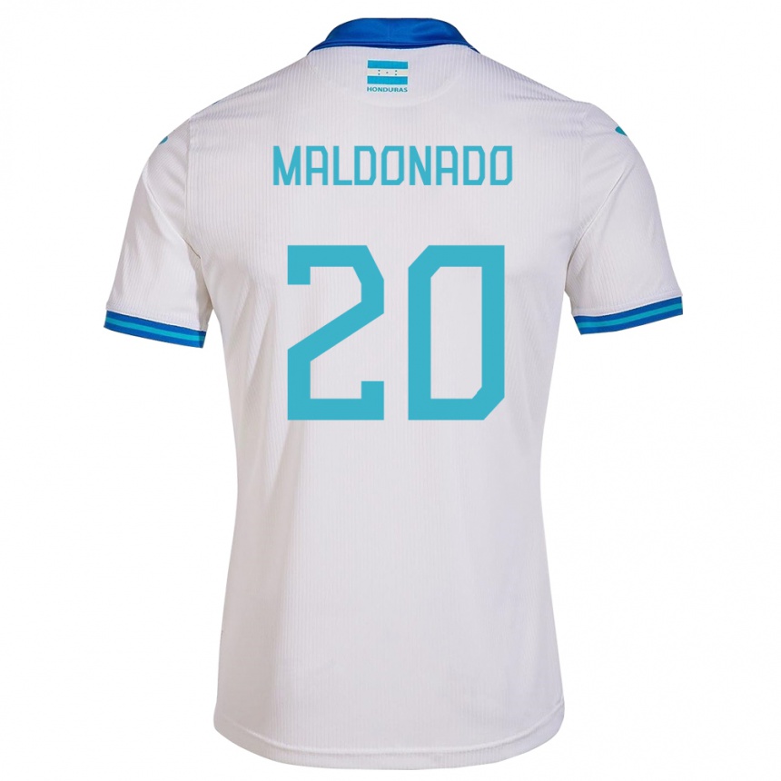Niño Fútbol Camiseta Honduras Alessandro Maldonado #20 Blanco 1ª Equipación 24-26 México