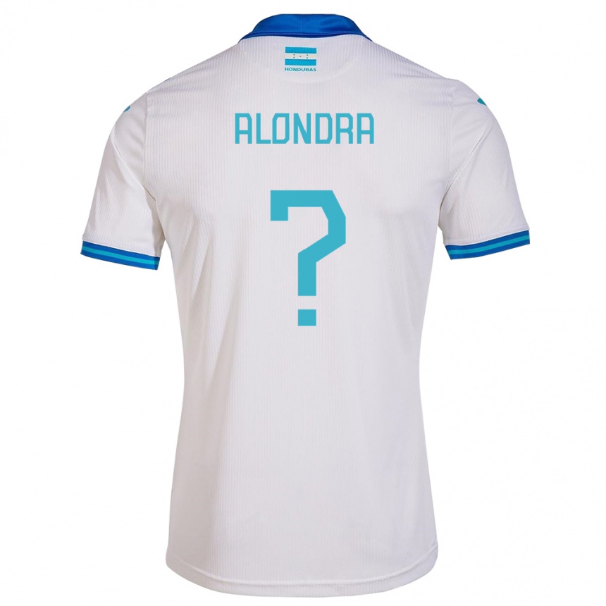 Niño Fútbol Camiseta Honduras Alondra Aguilar #0 Blanco 1ª Equipación 24-26 México