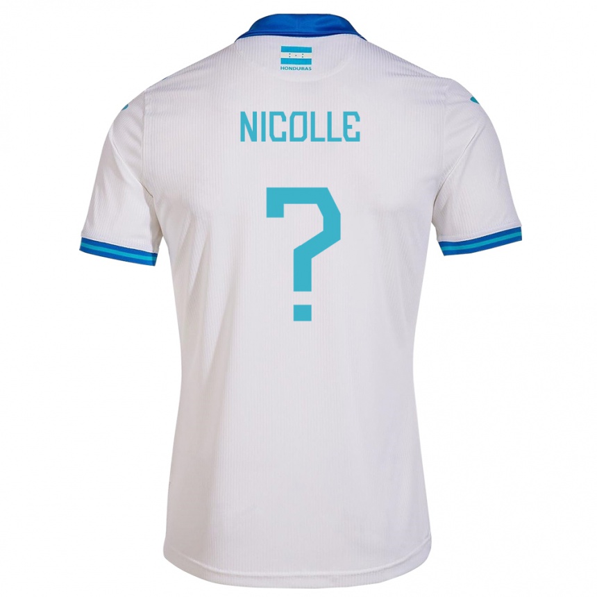 Niño Fútbol Camiseta Honduras Nicolle García #0 Blanco 1ª Equipación 24-26 México