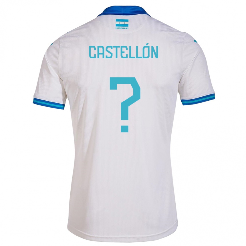 Niño Fútbol Camiseta Honduras Ingris Castellón #0 Blanco 1ª Equipación 24-26 México