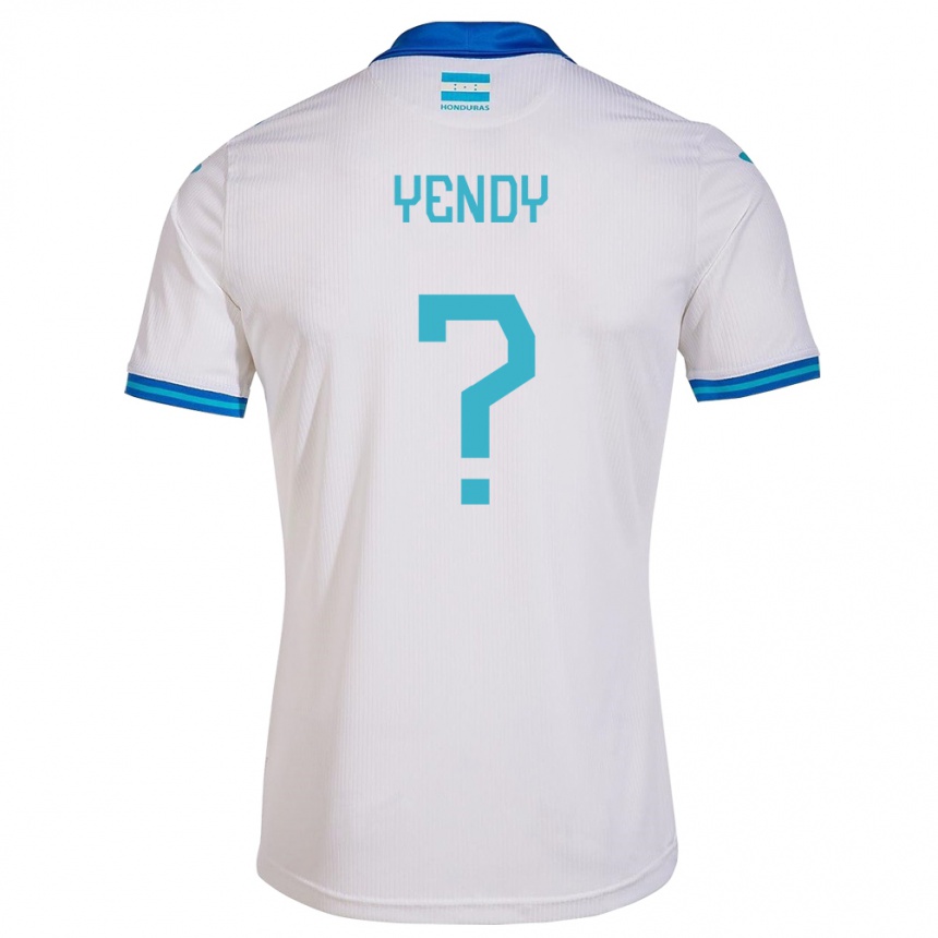 Niño Fútbol Camiseta Honduras Yendy Martínez #0 Blanco 1ª Equipación 24-26 México