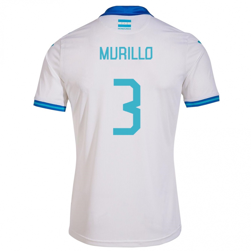 Niño Fútbol Camiseta Honduras Bárbara Murillo #3 Blanco 1ª Equipación 24-26 México