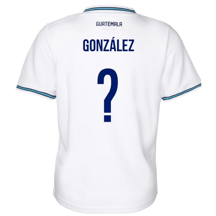 Niño Fútbol Camiseta Guatemala Erick González #0 Blanco 1ª Equipación 24-26 México